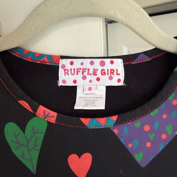 Ruffle Girl Girl’s 8 Heart Dress - Picture 2 of 4